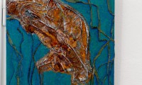 Micorplasma (Rost und Eisen), 3D-Leinwand, 40x40
